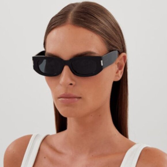 NEW SAINT LAURENT SL697 001 BLACK SUNGLASSES SAINT LAURENT SL 697 001 - Picture 1 of 8